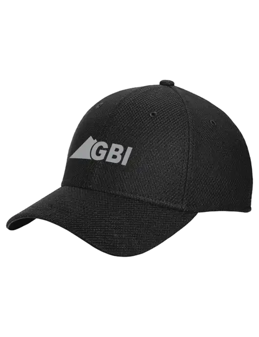 New Era Diamond Era Black Stretch Cap w/Great Basin Industrial Logo