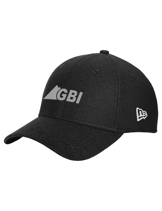 New Era Diamond Era Black Stretch Cap w/Great Basin Industrial Logo