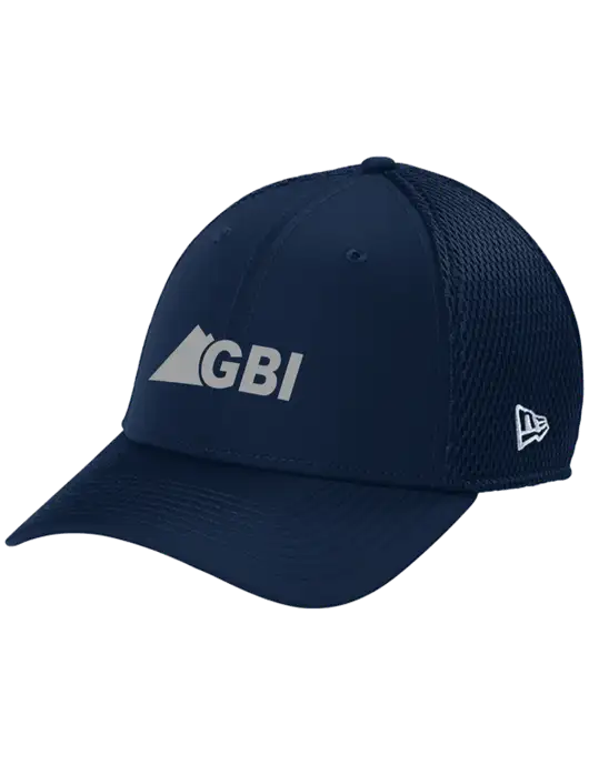 New Era 39THIRTY Performance Stretch Dark Navy Mesh Cap w/Great Basin Industrial Logo