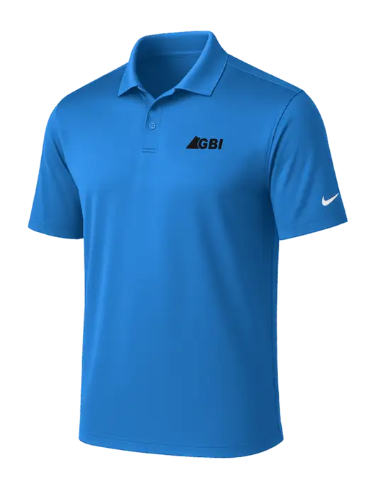 NIKE Light Royal Victory Solid Polo w/Great Basin Industrial Logo