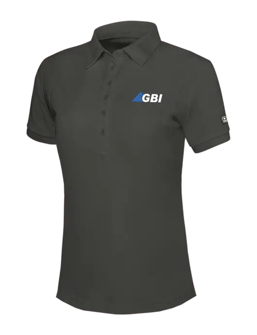 OGIO Womens Dark Grey Jewel Polo w/Great Basin Industrial Logo