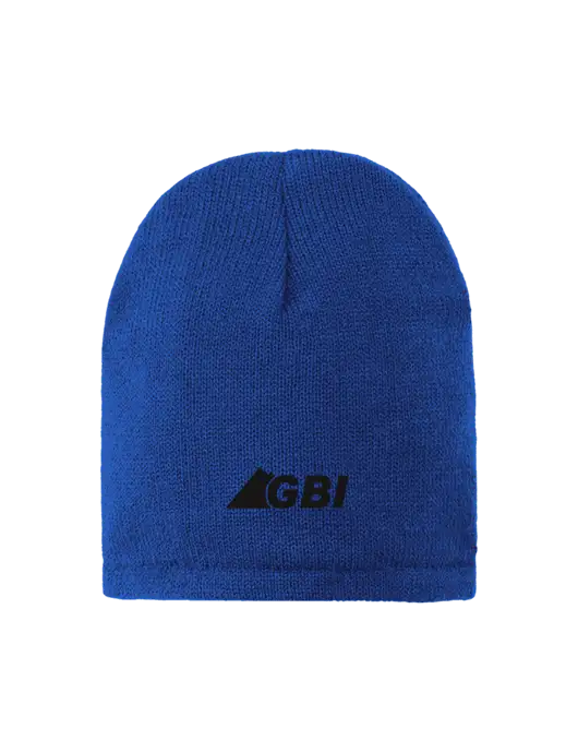 Dark Royal Fleece-Lined Beanie Cap w/Great Basin Industrial Logo