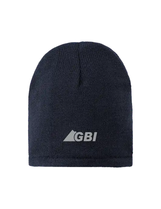 Dark Navy Fleece-Lined Beanie Cap w/Great Basin Industrial Logo