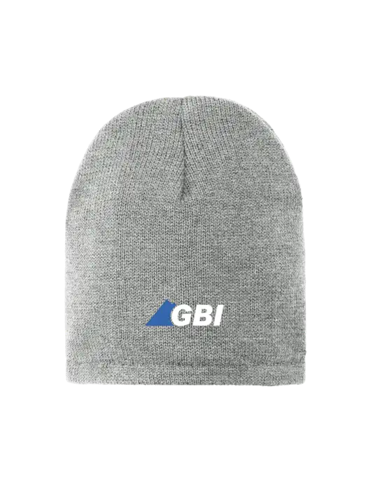Dark Medium Grey Fleece-Lined Beanie Cap w/Great Basin Industrial Logo