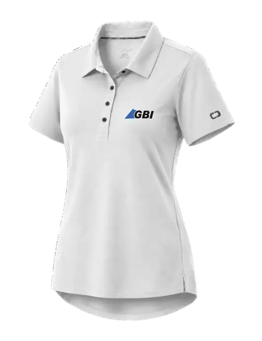 OGIO Womens Envision White Polo w/Great Basin Industrial Logo