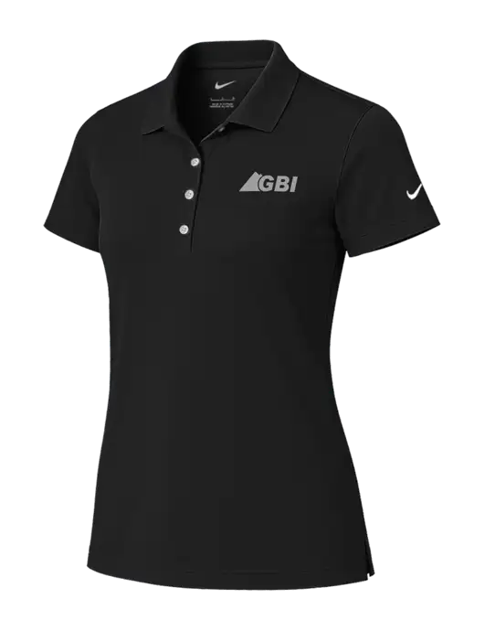 Nike Womens Black Tech Basic Dri-FIT Polo
 w/Great Basin Industrial Logo