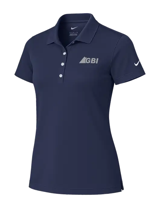 Nike Womens Dark Navy Tech Basic Dri-FIT Polo
 w/Great Basin Industrial Logo